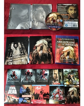 Mi Colección de (Arrástrame al Infierno) y Steelbooks de "Sam Raimi".
