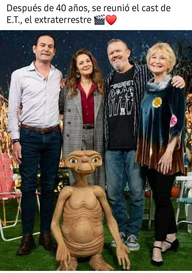 Imagen: (E.T El Extraterrestre) 40 años después.