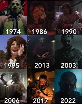 "Leatherface" a través de los años. Cuál es vuestro favorito?