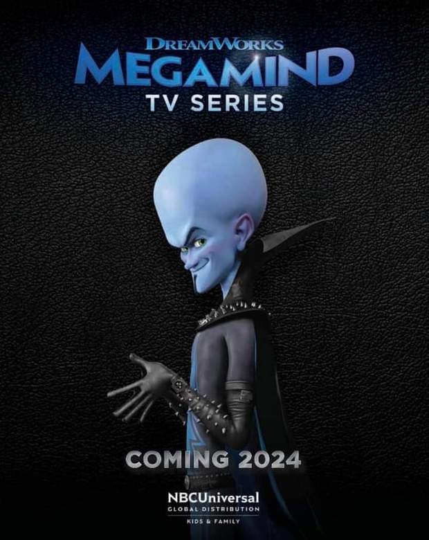 Primer póster de la serie de (Megamind) que se estrenará en 2024.