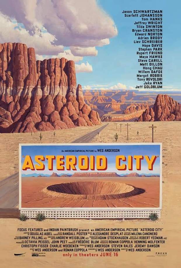 Póster de (Asteroid City) de "Wes Anderson".
