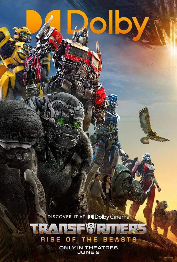 Póster Dolby de (Transformers: El Despertar de las Bestias).