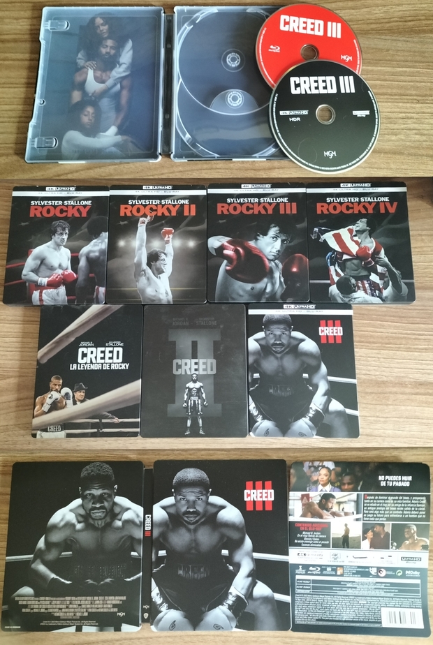 Mi Colección Steelbook (Rocky y Creed).