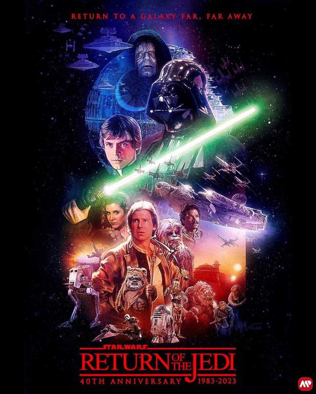 Póster de (Star Wars: El Retorno del Jedi).