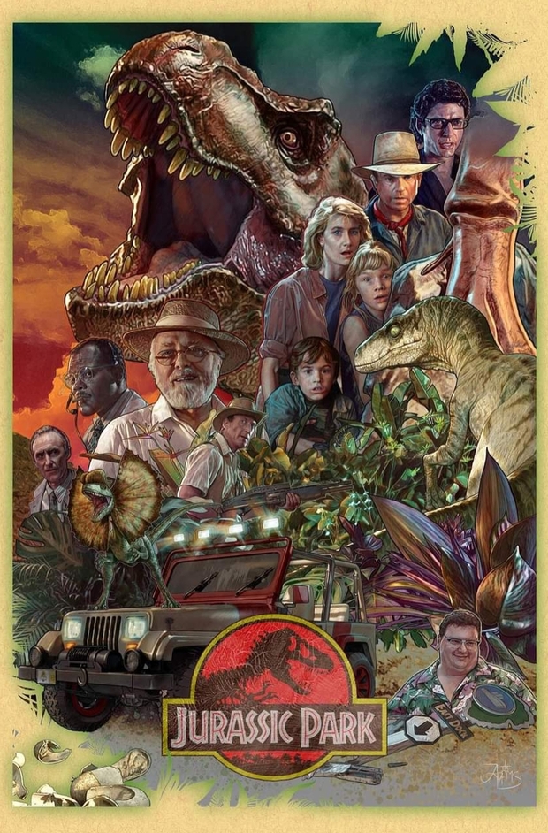 Póster Fan Art de (Jurassic Park).