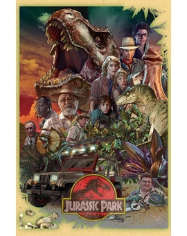 Póster Fan Art de (Jurassic Park).
