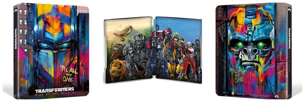 Diseño del Steelbook de (Transformers: El Despertar de las Bestias).