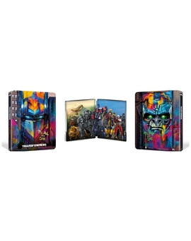 Diseño del Steelbook de (Transformers: El Despertar de las Bestias).