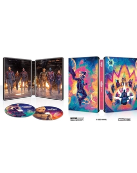Diseño del Steelbook de (Guardianes de la Galaxia: Volumen 3).