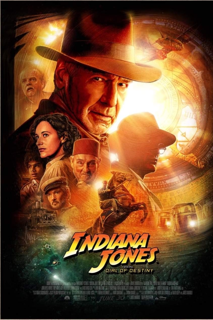 Póster Fan Art de (Indiana Jones y El Dial del Destino) por Paul Shipper.