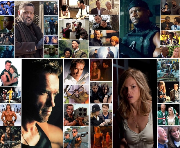 Cumplen Años "Laurence Fishburne, Jean Reno, Terry Crews, Arnold Schwarzenegger y Hilary Swank". 
