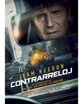Póster de (Contrarreloj) con Liam Neeson.