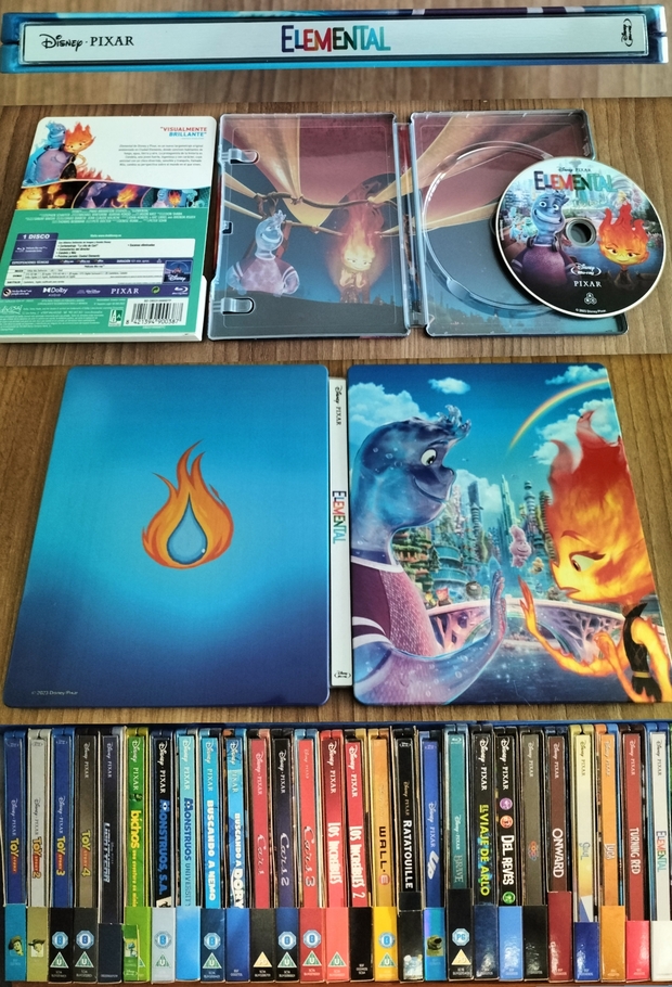 Mi Colección y Steelbook de (Elemental).