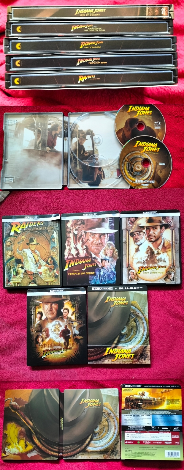 Mi Colección Completa en Steelbook de (Indiana Jones).