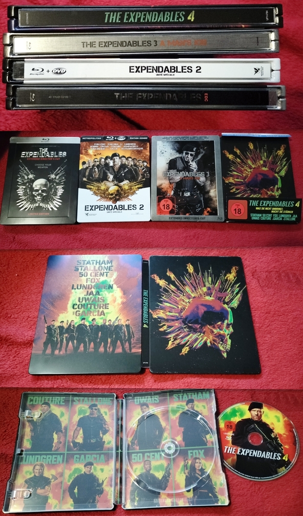 Mi Colección y Steelbooks de (Los Mercenarios).