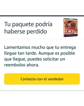 Amazon: "Tu Paquete podría haberse perdido".