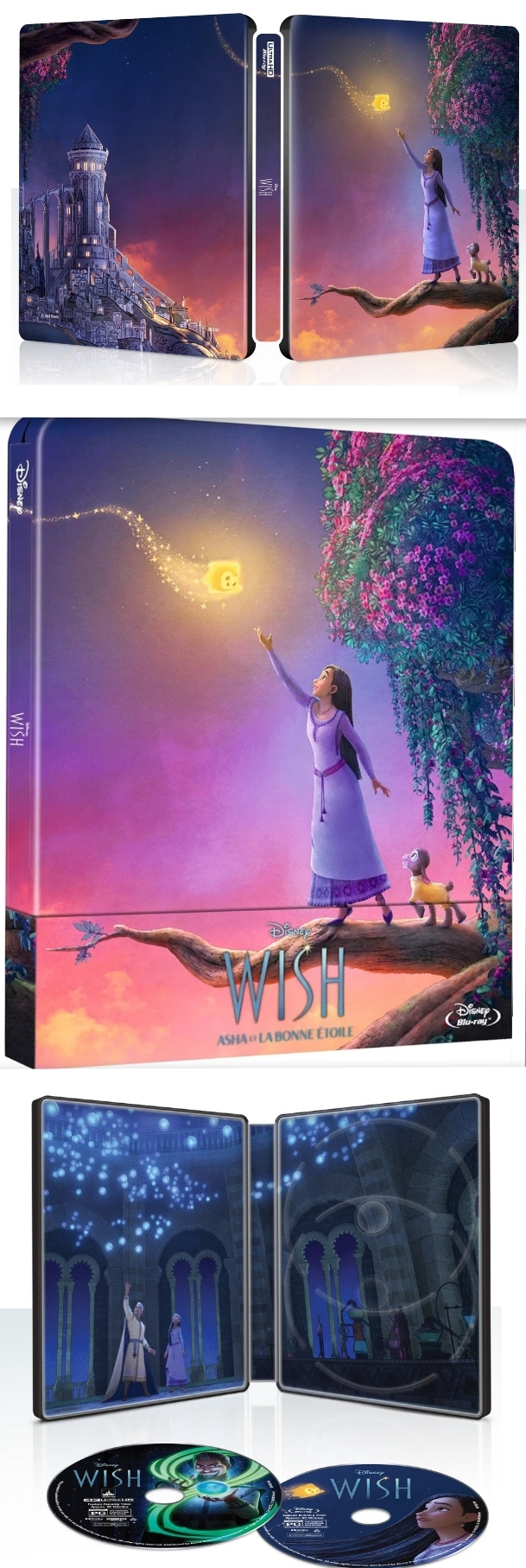 Diseño del Steelbook de (Wish) en otros países.