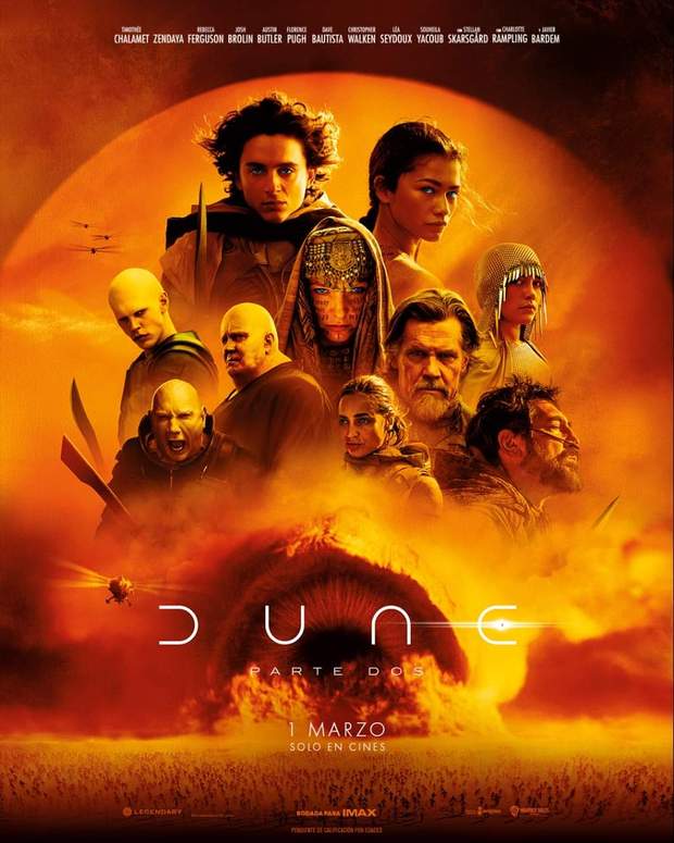 Póster final de (Dune: Parte 2).