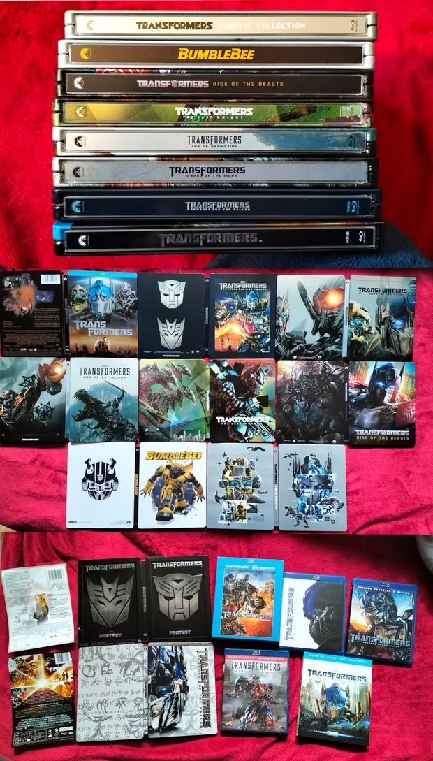 Mi Colección y Steelbooks de (Transformers).