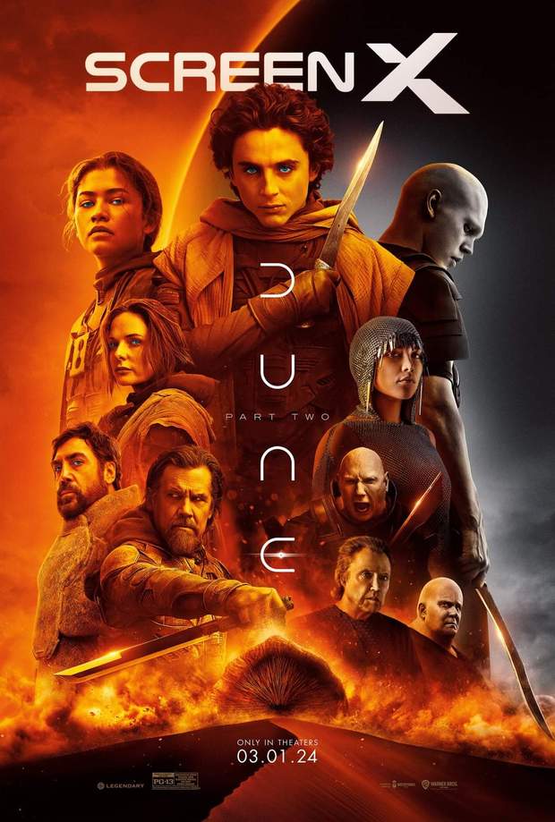 Nuevo Póster Screen X de (Dune: Parte 2).