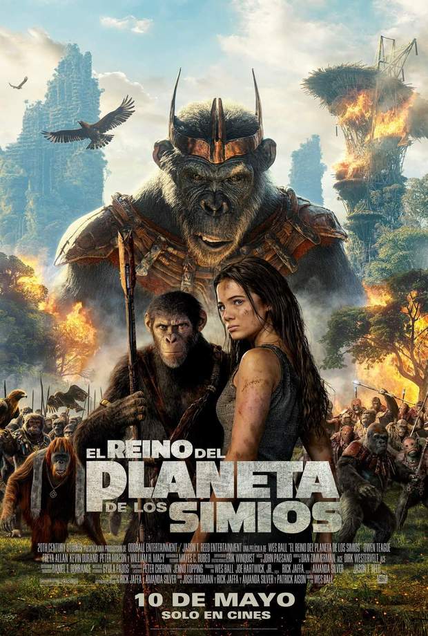 Póster final español de (El Reino del Planeta de los Simios).