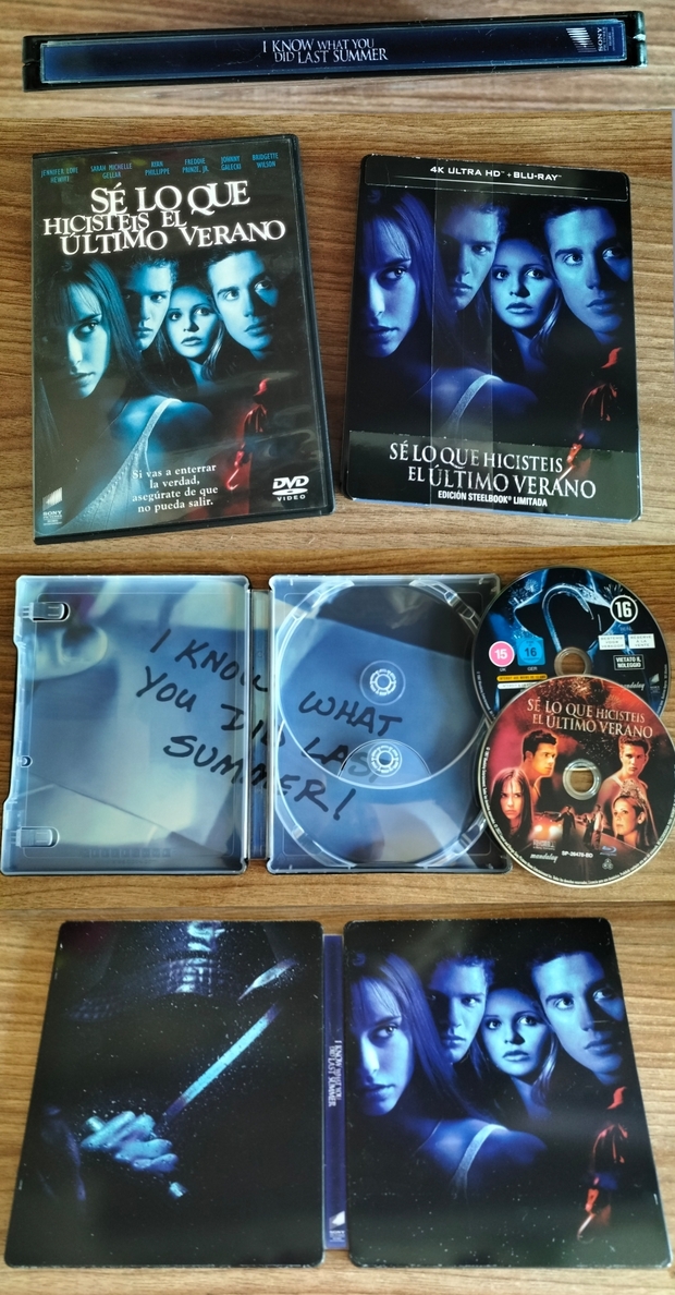 Mi Colección y Steelbook de (Sé lo que hicisteis el Último Verano).