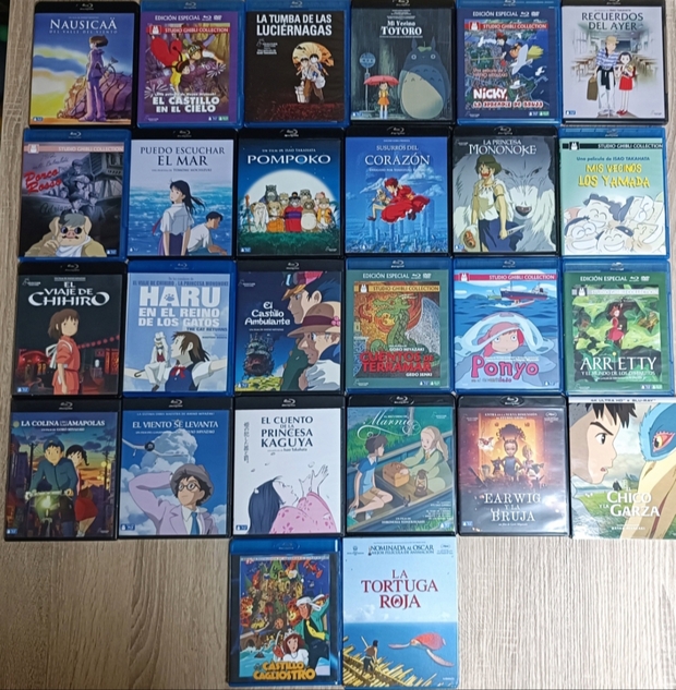 Mi Colección Completa de "Studio Ghibli".
