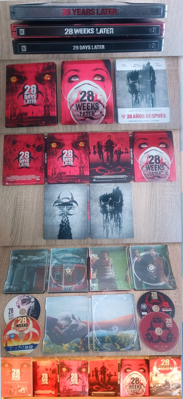 Mi Colección y Steelbooks de "28 Días, Semanas y Años".