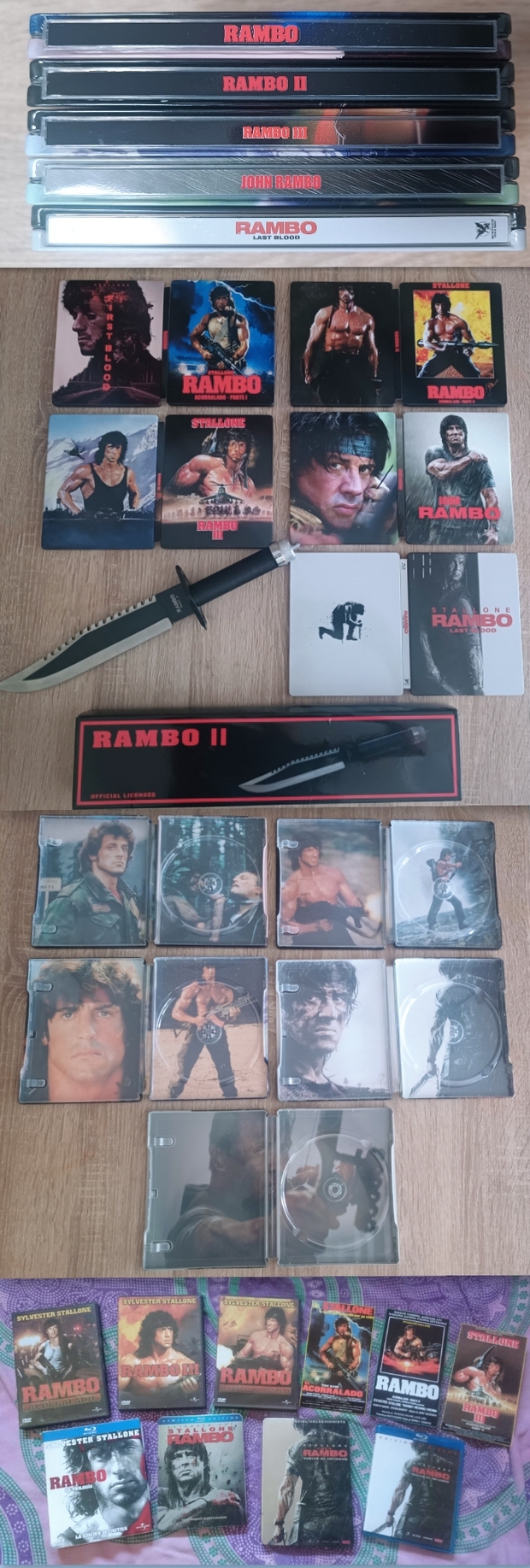 Mi Colección de "Rambo" y Custom Steelbooks.