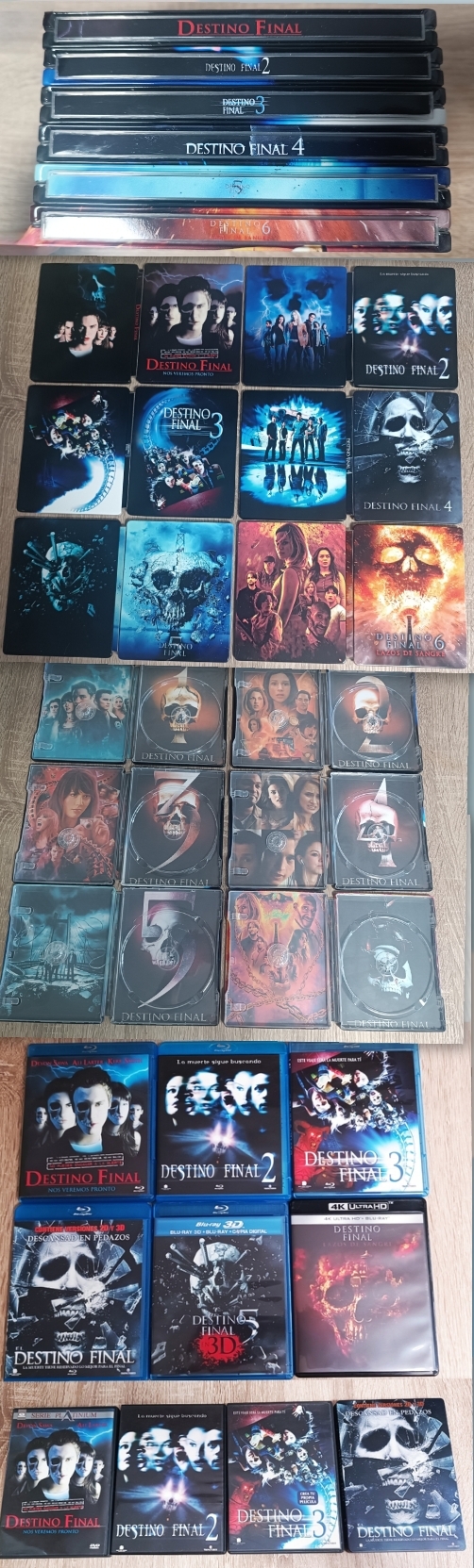 Mi Colección de "Destino Final" y Custom Steelbooks.