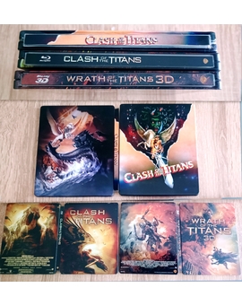 Mi Colección en Steelbook de "Furia de Titanes" y Custom.