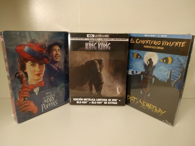 3 Nuevos Steelbooks