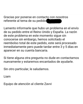 Extraña respuesta de Zavvi 