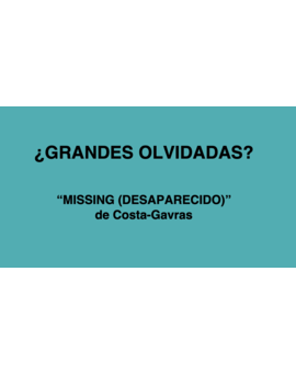 ¿Grandes olvidadas?: "Missing" de Costa-Gavras