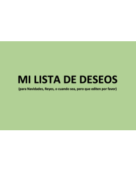 Mi lista de deseos