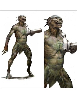 Raptor-hombre. Lo que casi se usó y menos mal que no em Jurassic World!