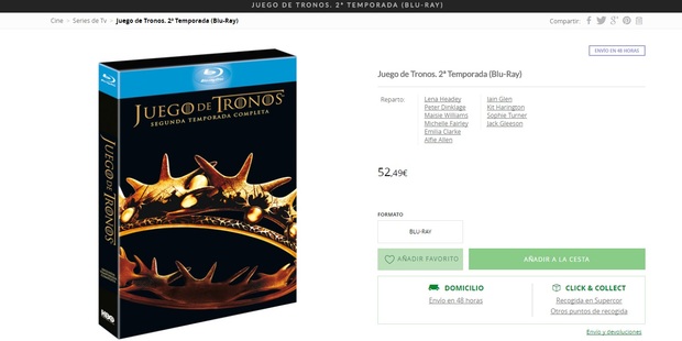 ¿Alguien sabe si esta edición del Corte Inglés es el digipack?