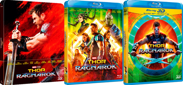Anuncio - Thor: Ragnarok en bluray