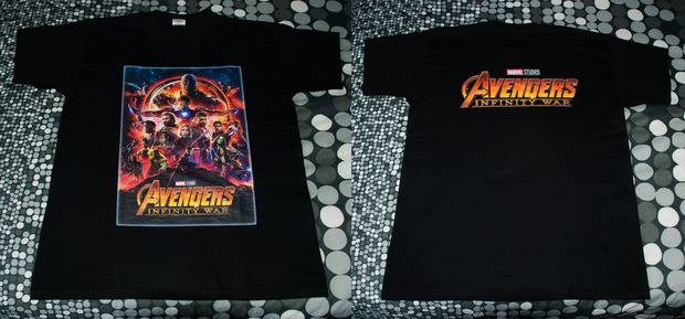 Mi camiseta personalizada para el estreno de Vengadores: Infinity War. 32 euritos.