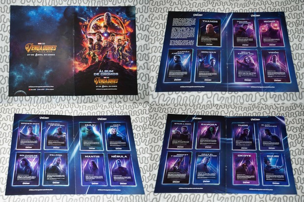 Regalo de Yelmo Cines: Álbum de cromos de Vengadores: Infinity War