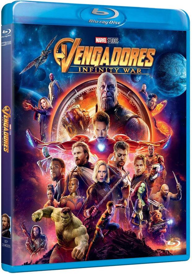 Menú de Vengadores: Infinity War.