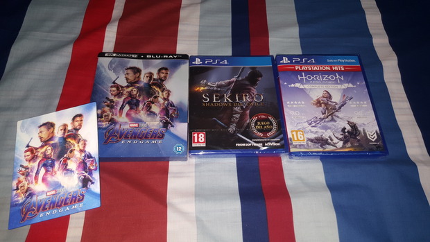 Mis últimas compras - Endgame Steel Lenti 4K+BD Zavvi + Sekiro y Horizon Zero Dawn PS4