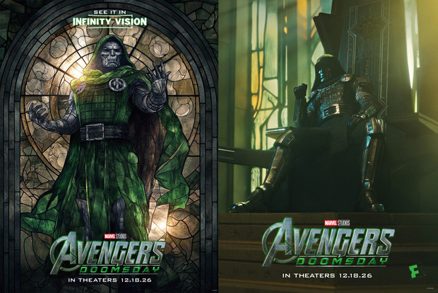 Nuevos posters de Vengadores Doomsday centrados en Doom para Infinity Vision y Fandango (3/3).