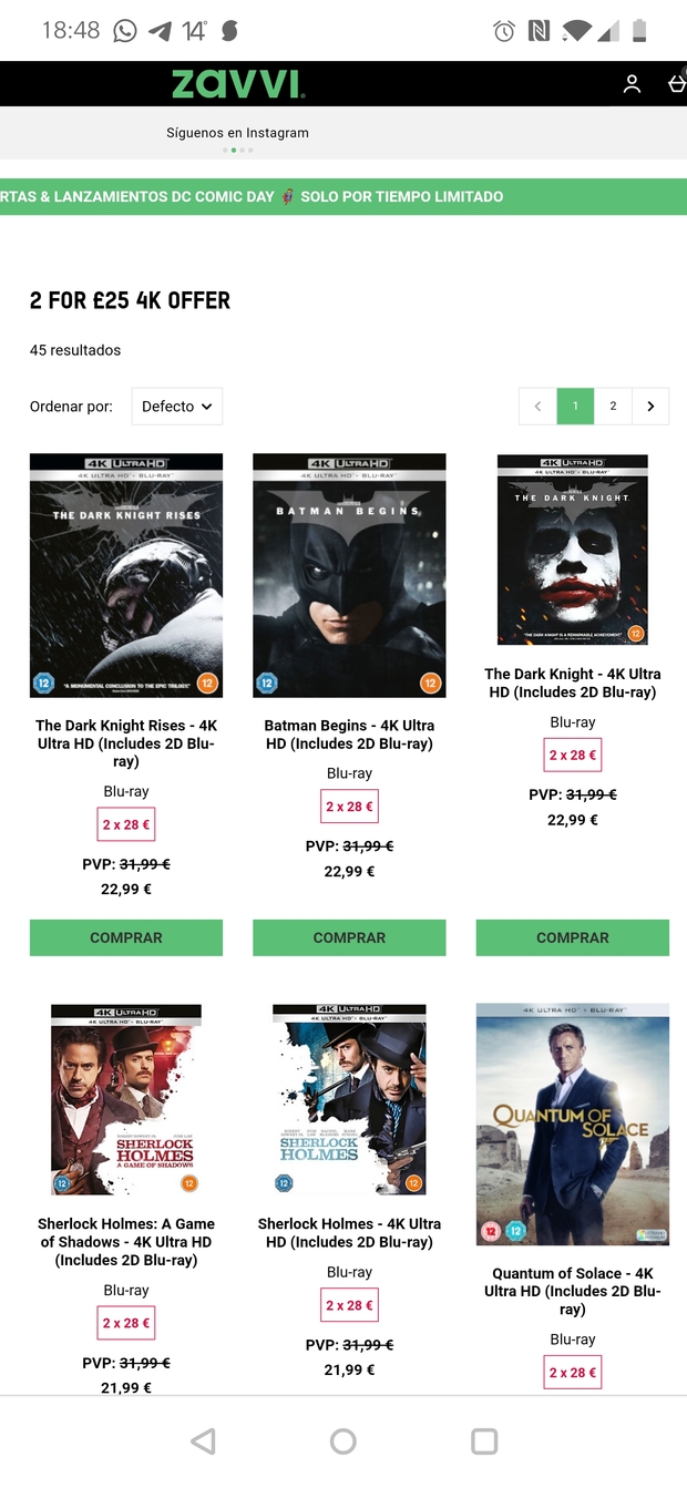 En Zavvi, varias ofertas en 4K