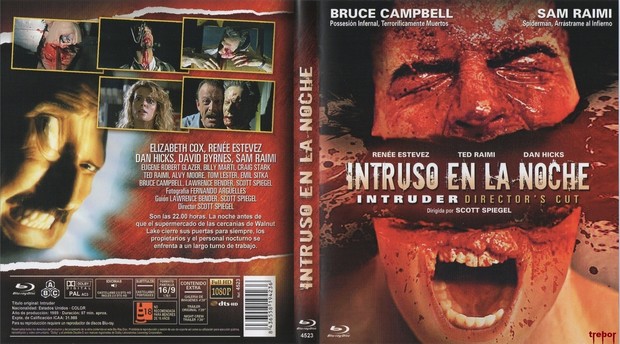 Intruder Director's Cut (1989) [Carátula Reversible]: Blu-ray Resen 2016 (Disco Prensado)