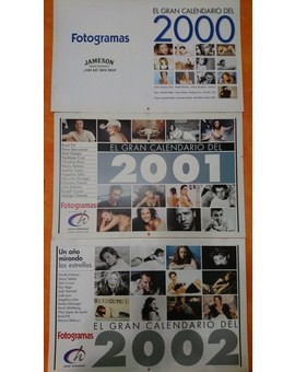 Calendarios fotogramas años 2000 a 2002