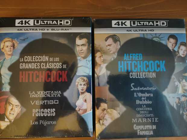 Hitchcock en 4k, español e italiano.