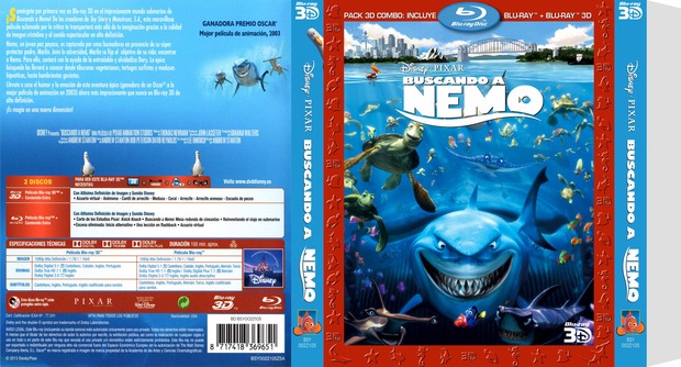Slipcover Buscando a Nemo 3D Made in Meikomb