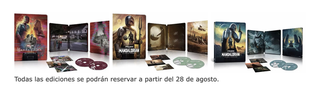 Loki , Wandavision y Mandalorian en steelbooks