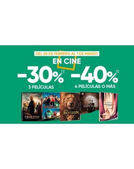 FNAC 30 % y 40% CINE